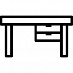 Tömörfa íróasztal